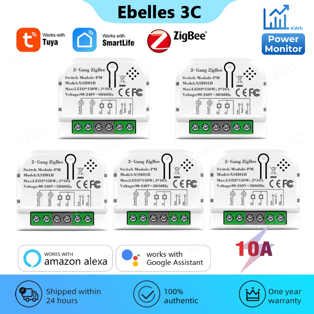 Home Automation Ideas - Módulo de interruptor inteligente Tuya ZigBee,