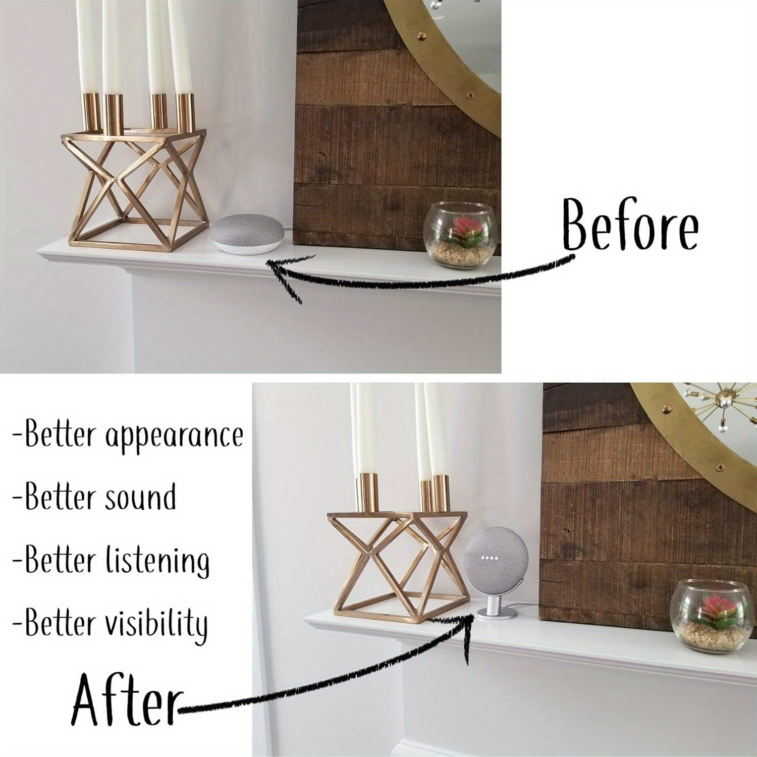 Soporte de exhibición para alt - Google Speaker Nest Audio reseña y precio