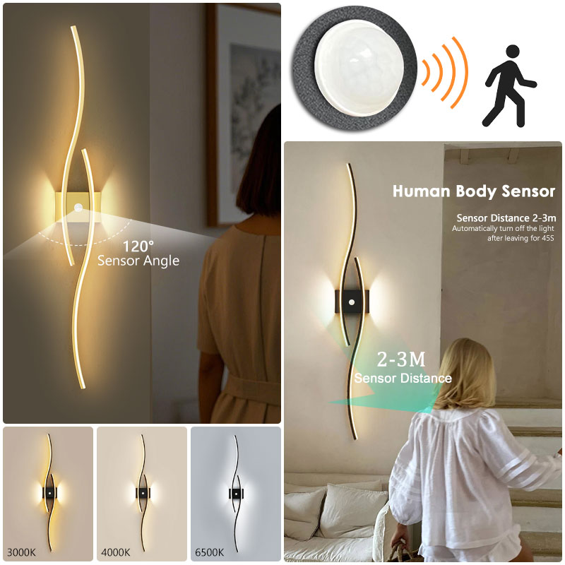 Luces LED de Pared con Sensor  - Motion Sensor Pir Wired reseña y precio